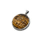 Tigers Eye Lotus Pendant