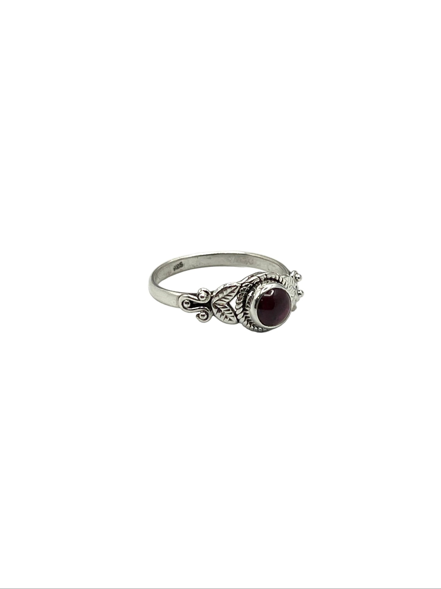 Leaf Filigree Gemstone Rings