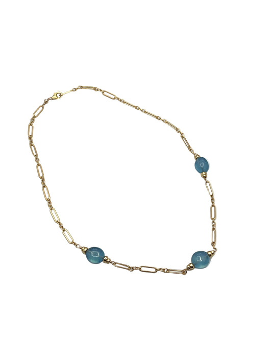 Aquamarine Gold Filled Necklace