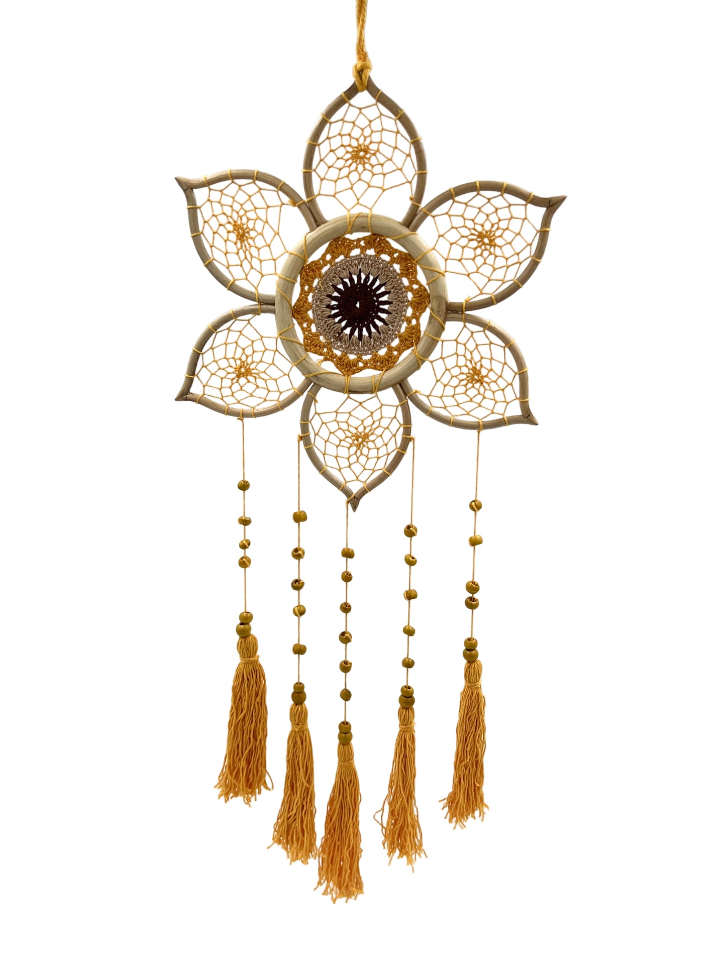 Yellow Lotus Dream Catcher