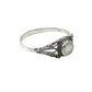 Sterling Silver Shell Round Ring