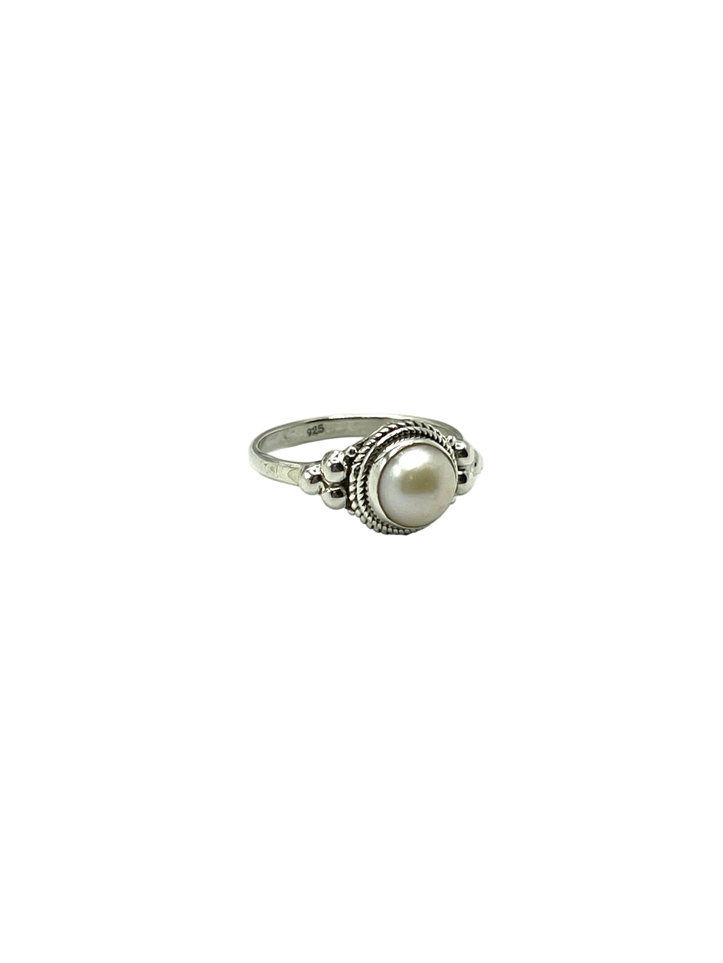 Beaded Circle Gemstone Rings