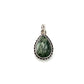 Sterling Silver Beaded Seraphinite Teardrop Pendants