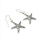 Sterling Silver Shell Starfish Earrings