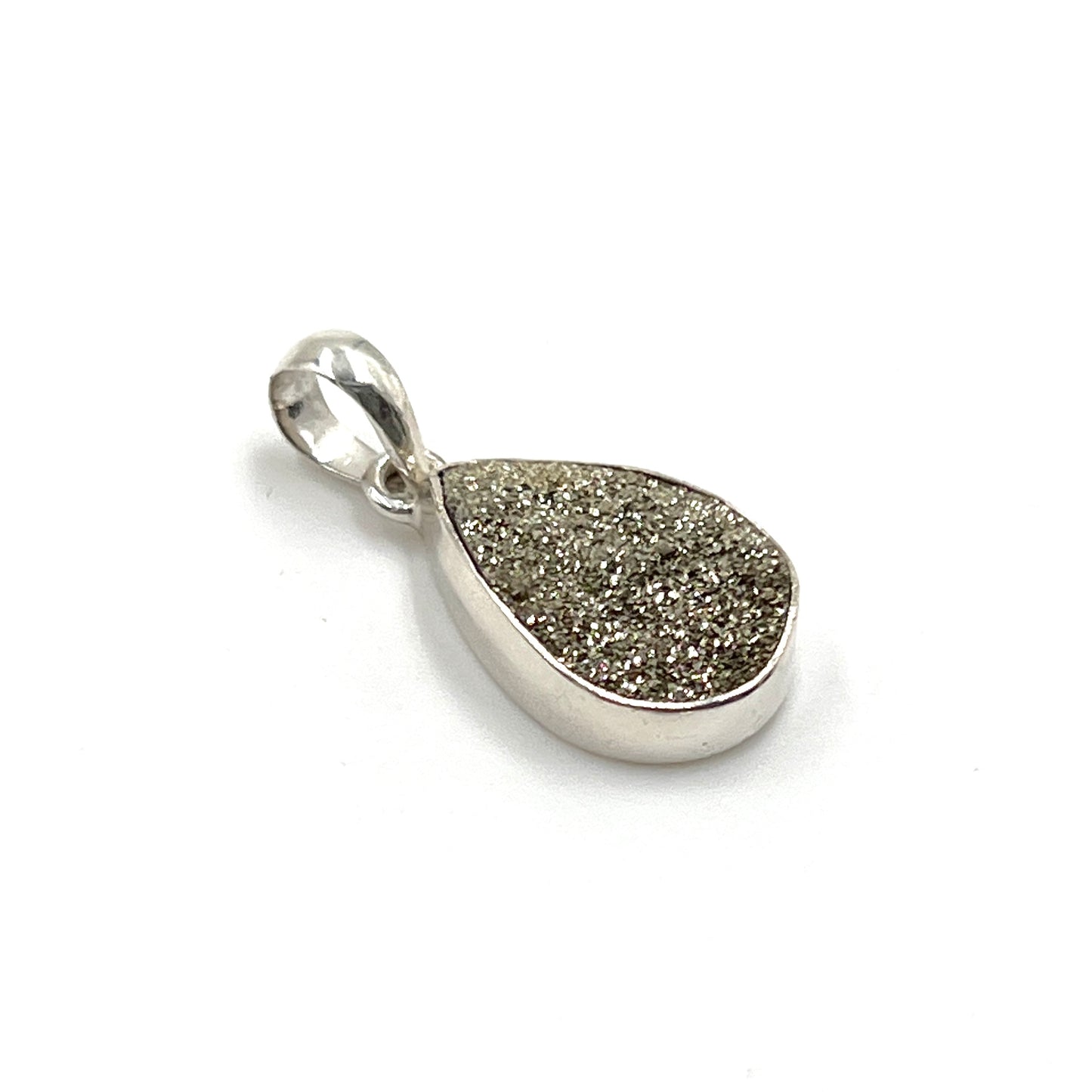 Spectro Pyrite Teardrop Pendants