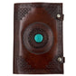 Camel Leather Gemstone Journal | Mandala | 10" x 7" x 1/2"
