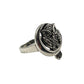 Sterling Silver Owl on Moon Ring
