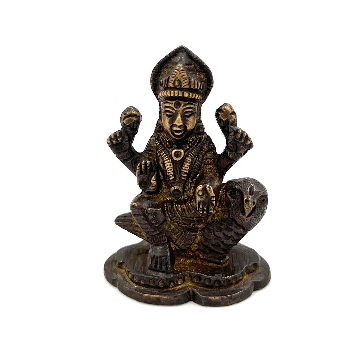 Hand Finished Brass Laxmi Statue