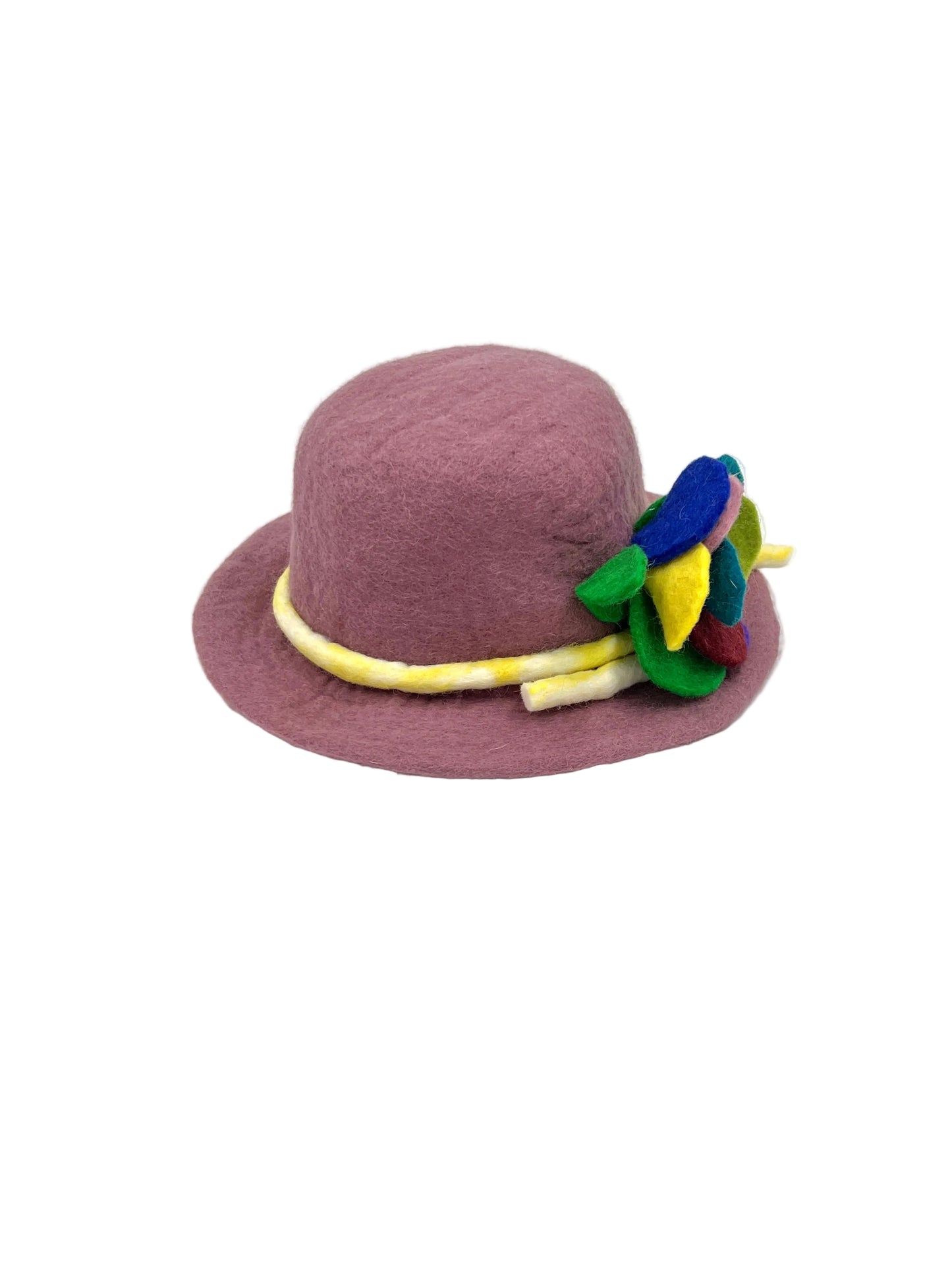 Hand Felted Flower Hat