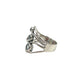 Silver Blue Topaz Wave Ring