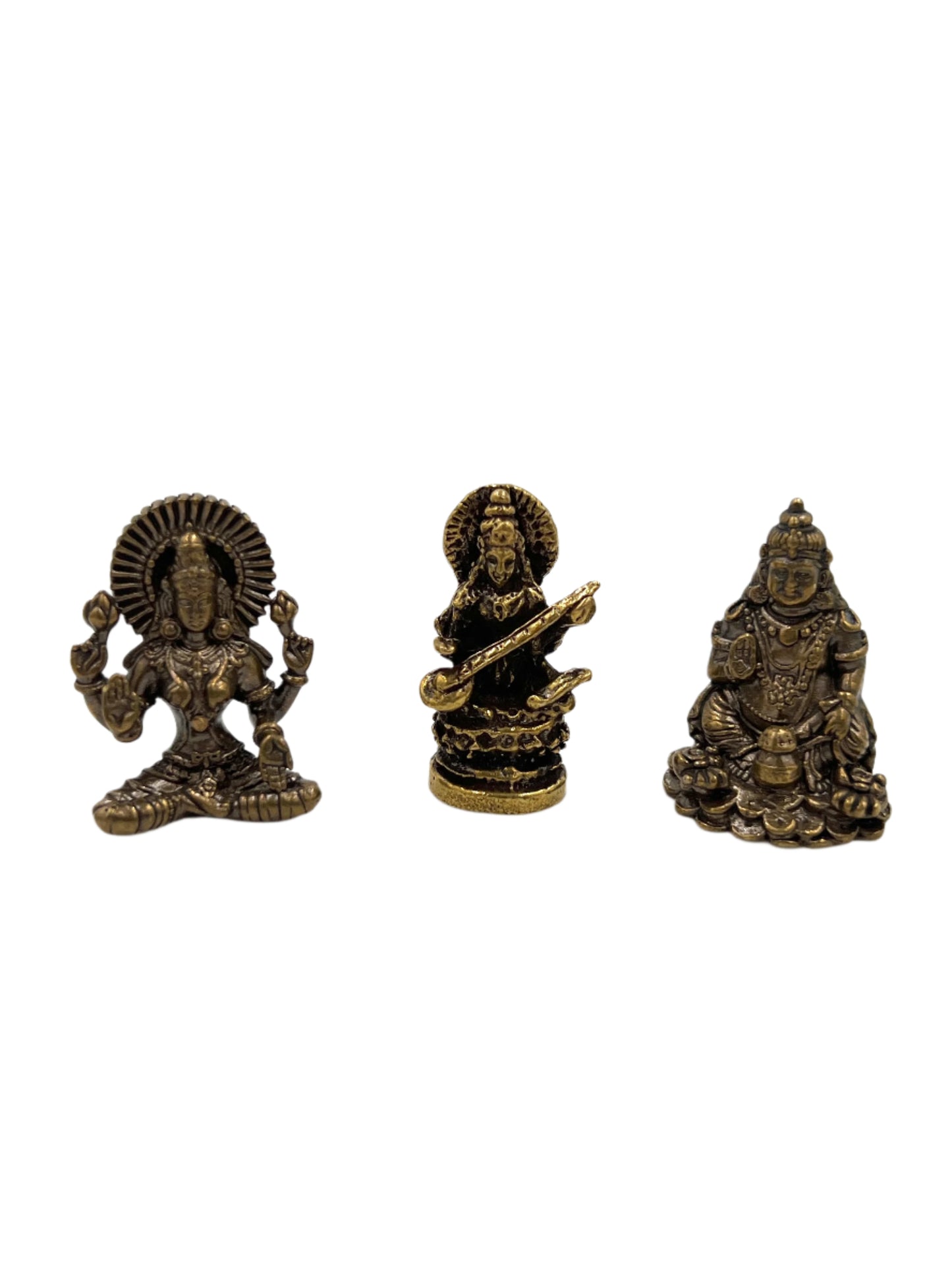 Mini Deity Brass Statues