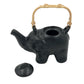 Black Elephant Ceramic Tea Pot Set