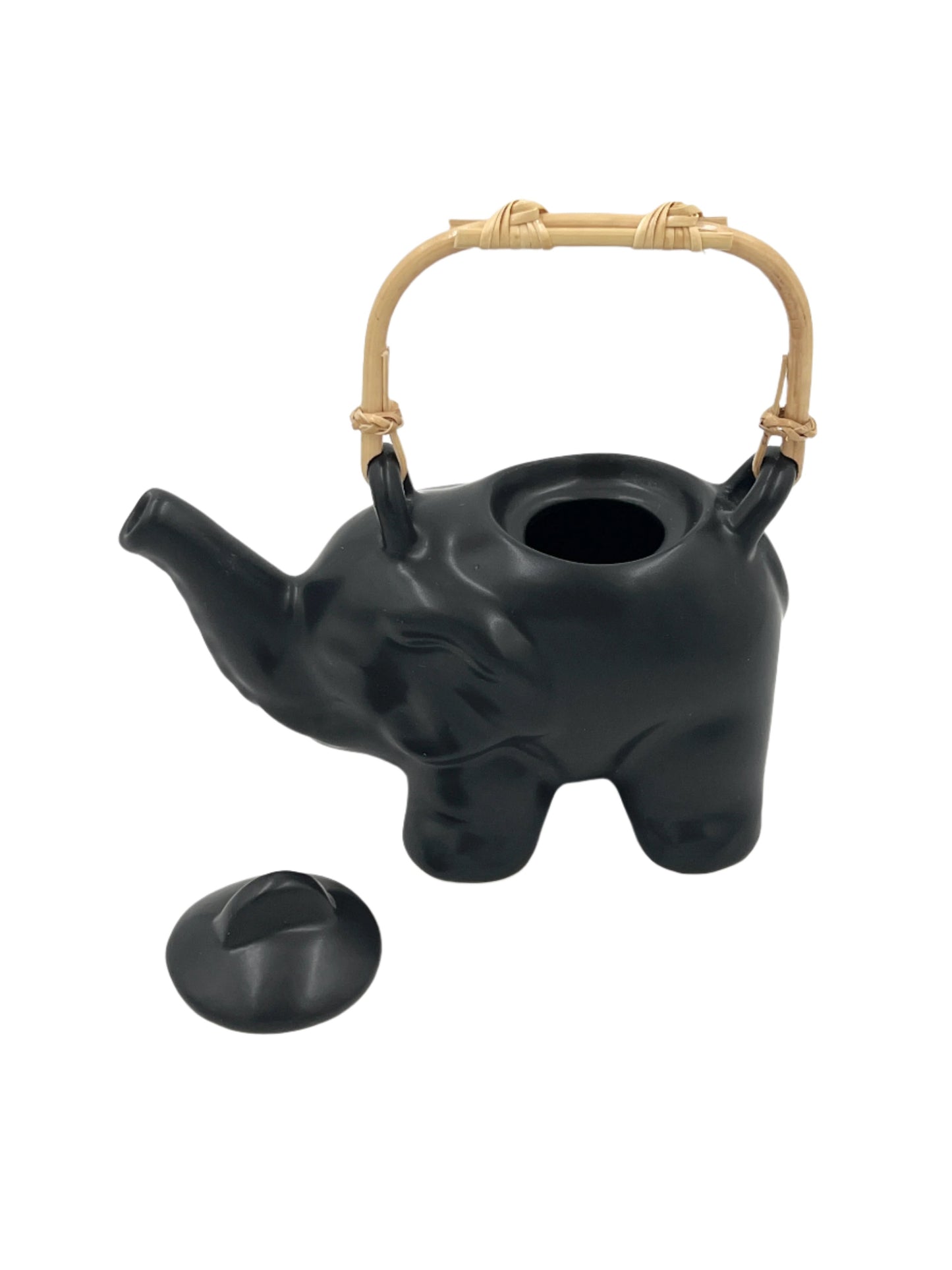 Black Elephant Ceramic Tea Pot Set