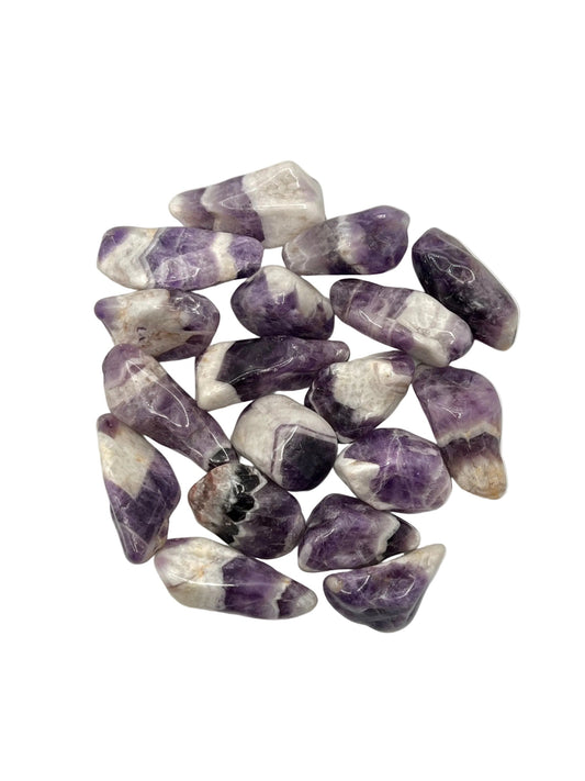 Chevron Amethyst Tumbles