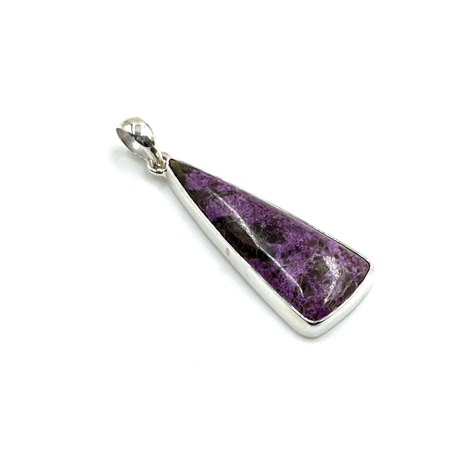 Sterling Silver Purpurite Freeform Pendants