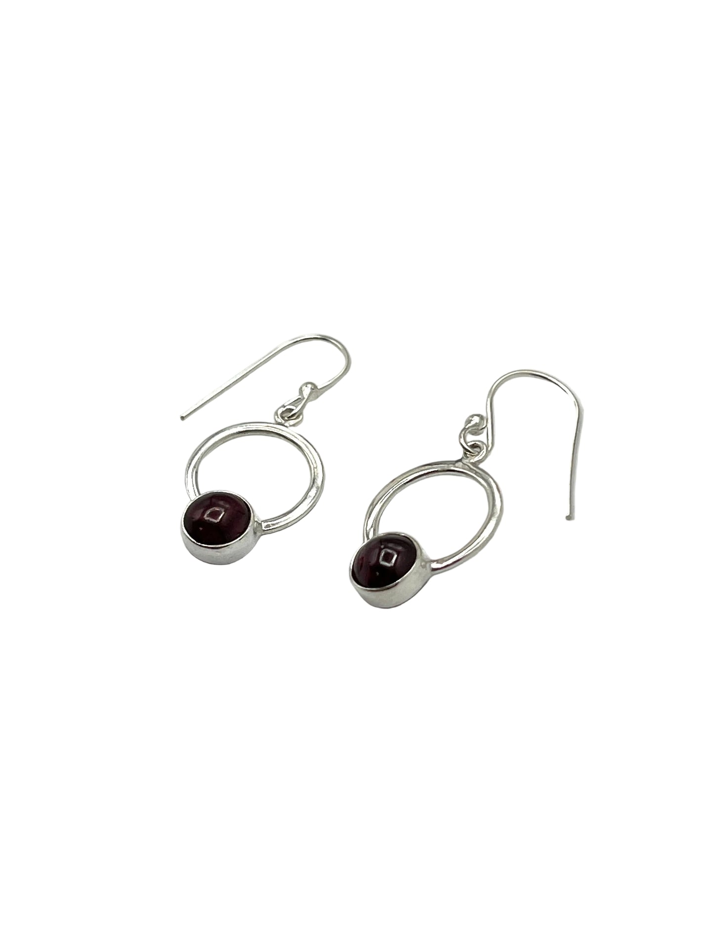 Cicle Gemstone Earrings