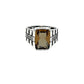 Silver Zultanite Banded Ring