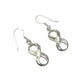 Sterling Silver Shell Infinity Earrings