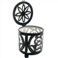 Handcut Swirls Iron Candle Holders w/ Lid