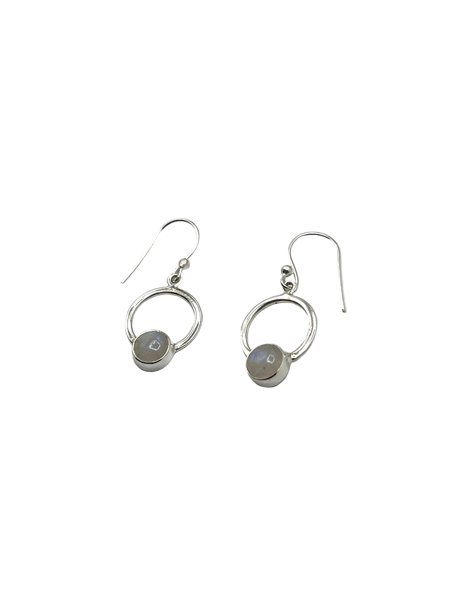 Cicle Gemstone Earrings