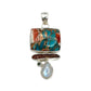 Spiny Oyster Shell Turquoise Pendants