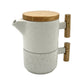 Ceramic Stackable Tea Pot & Cup