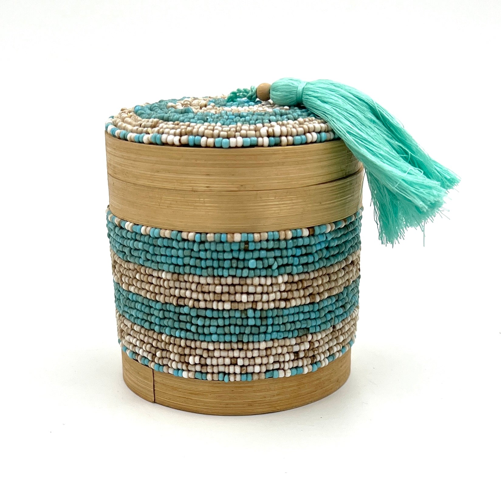 Bali Beaded Circle Boxes