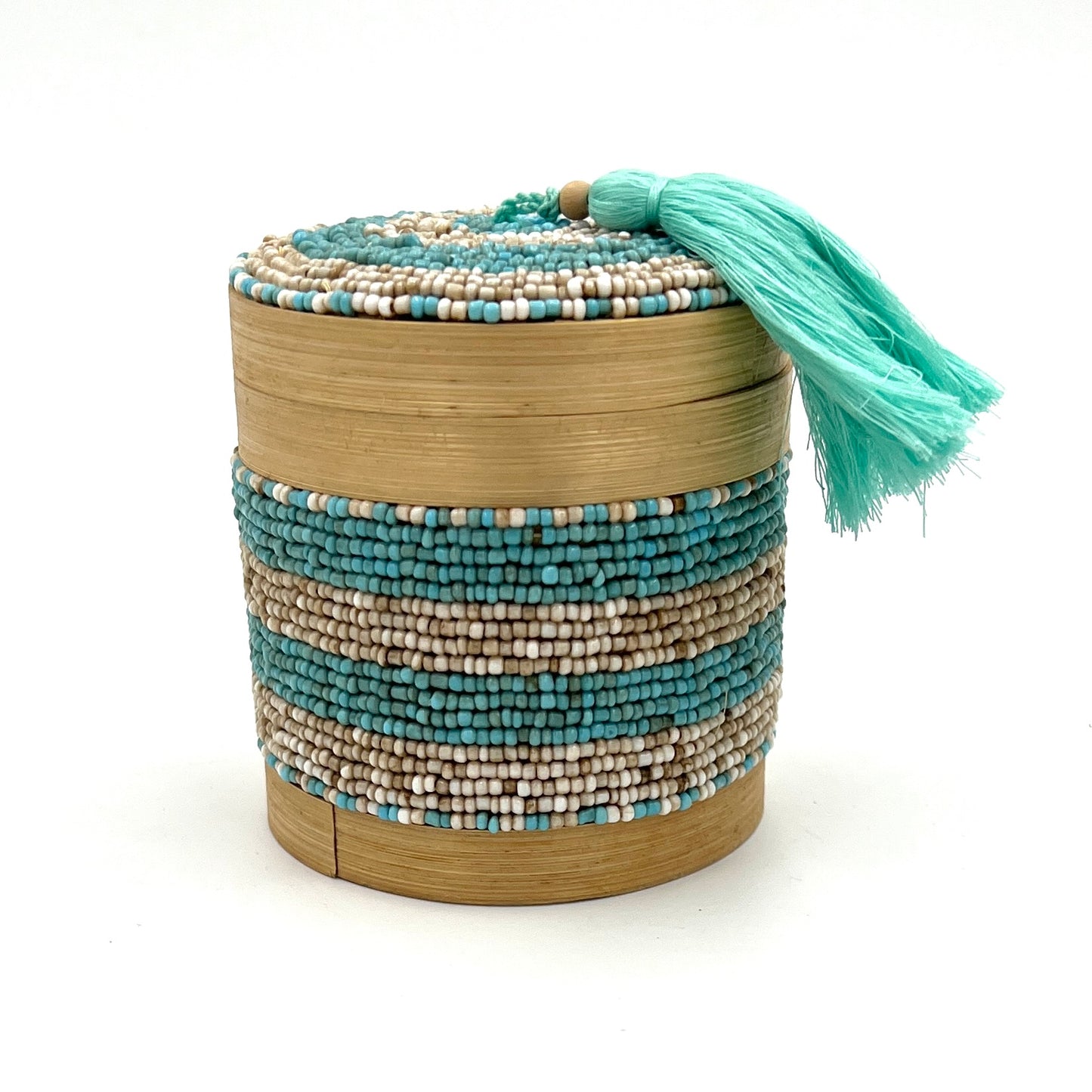 Bali Beaded Circle Boxes