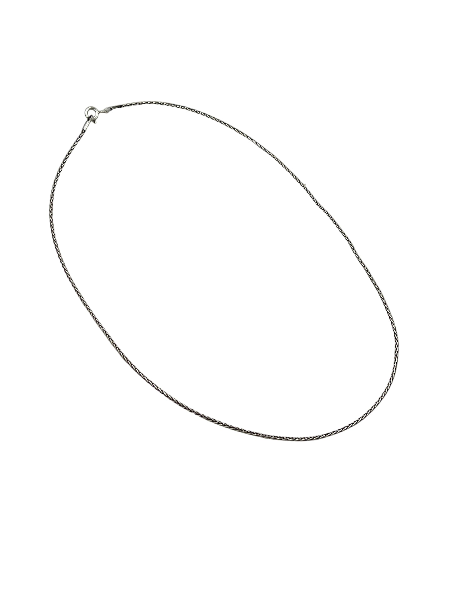 Sterling Antiqued Wheat Chains