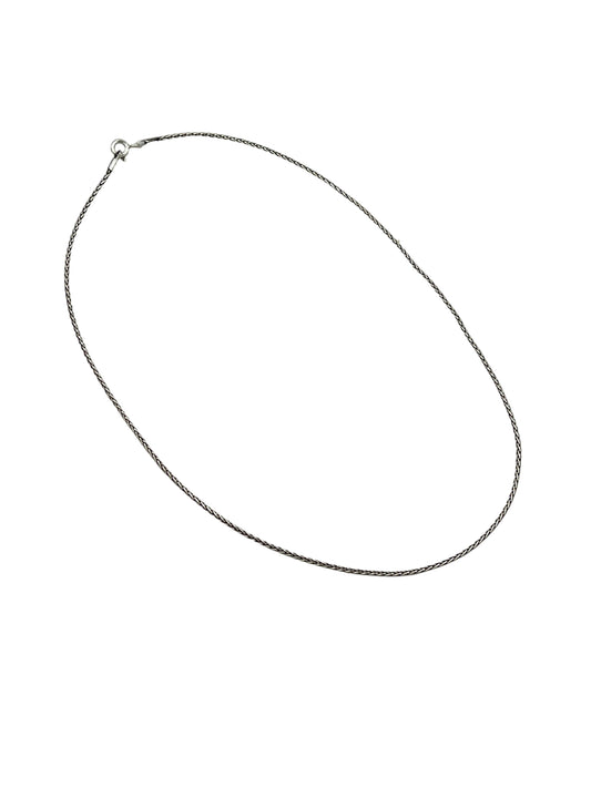 Sterling Antiqued Wheat Chains