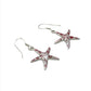Sterling Silver Shell Starfish Earrings