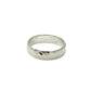 Sterling Silver Wide Curved Hammered Ring