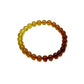 Polished Variegated Amber Beaded Bracelets