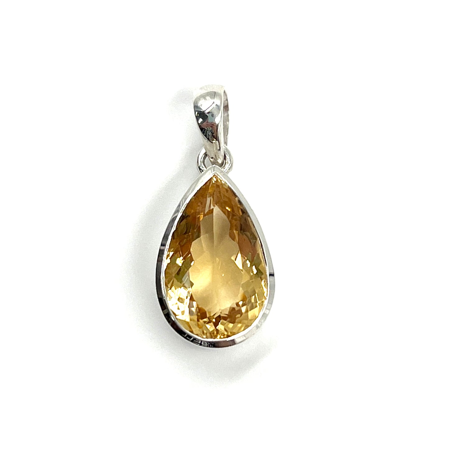 Sterling Silver Citrine Freeform Pendants