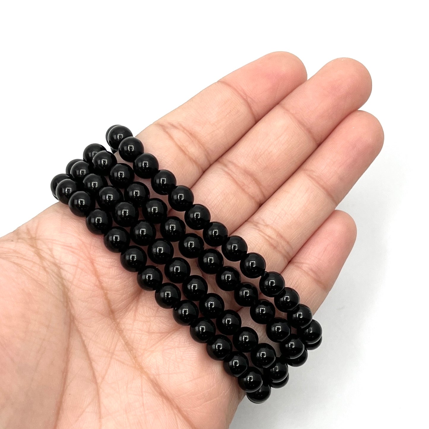 Black Obsidian Stretchy Bracelet