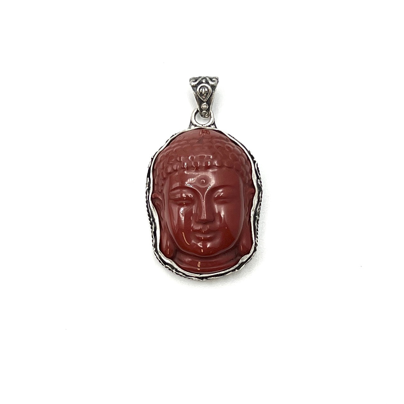 Red Jasper Buddha Head Pendants