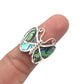 Sterling Silver Abalone Butterfly Ring