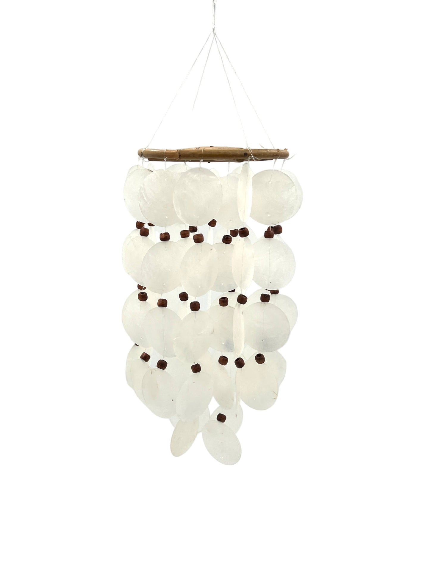 Round Bamboo & Capiz Shell Wind Chime