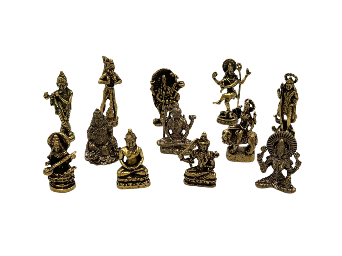 Mini Deity Brass Statues