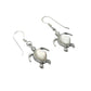 Sterling Silver Shell Sea Turtle Earrings