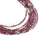 Sterling Silver Faceted Gemstone Beaded Anklets