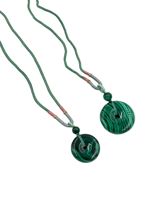 Malachite Coin Necklaces