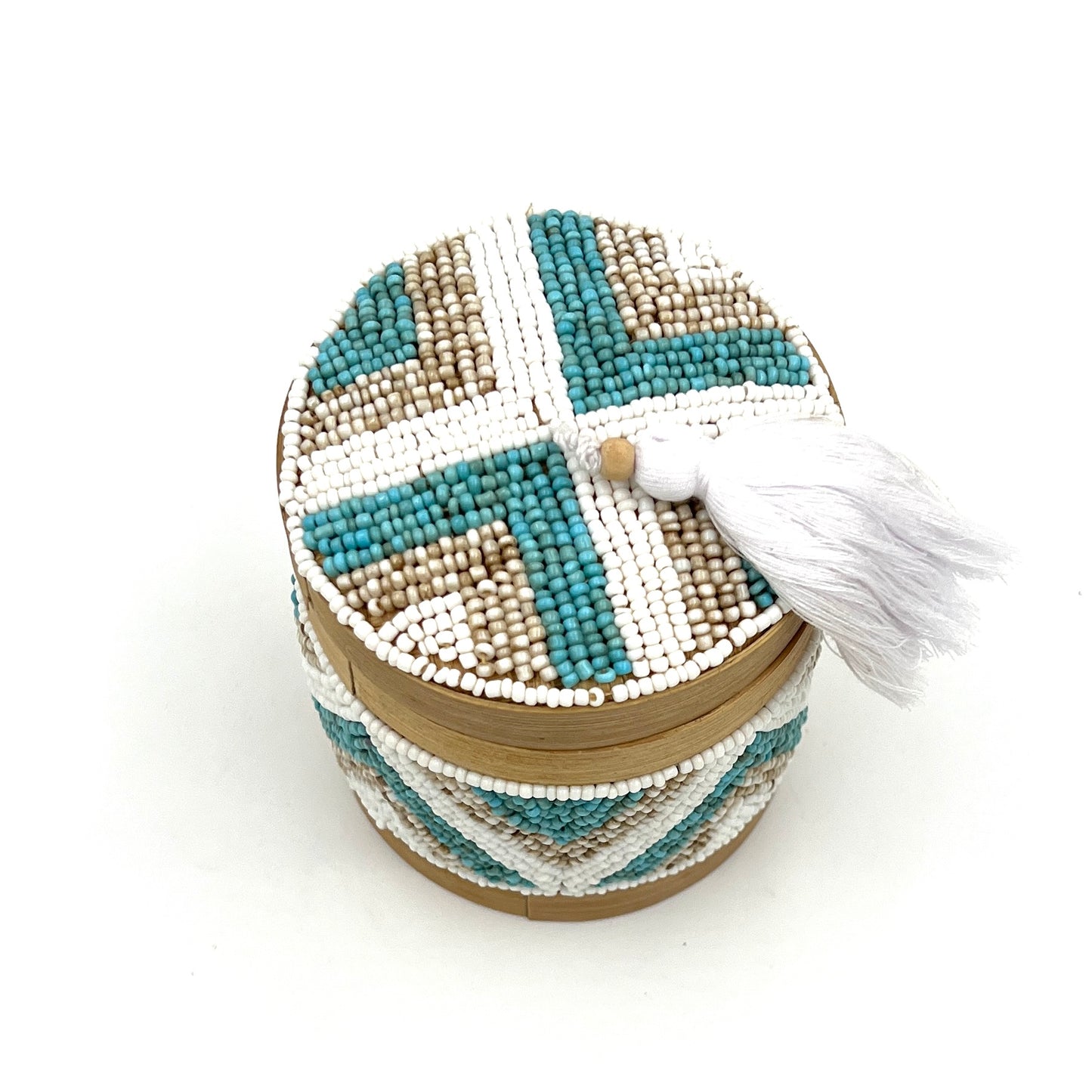 Bali Beaded Circle Boxes