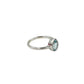 Teardrop Blue Topaz Ring