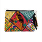 Rectangle Recycled Hand Embroidered Rajasthani Zipper Bag | Tassel