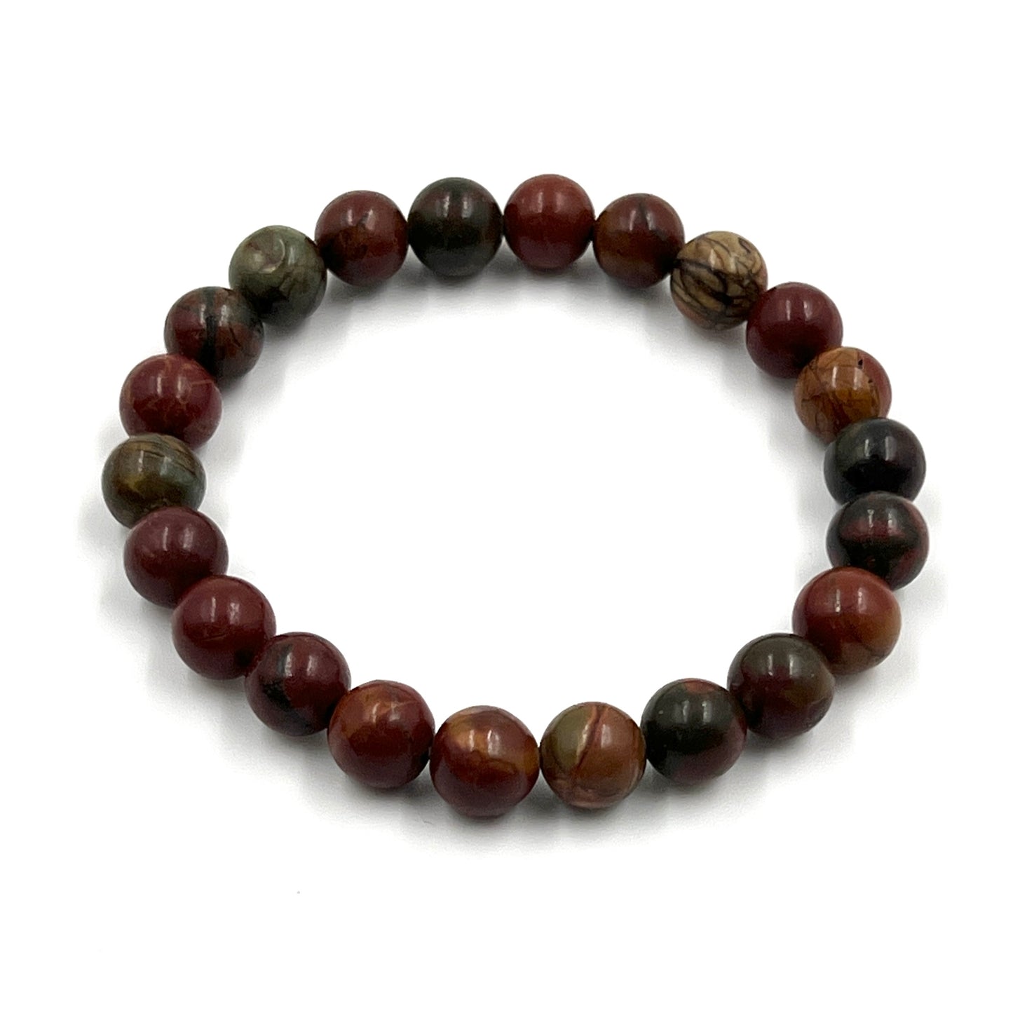 Red Creek Jasper Stretchy Bracelets