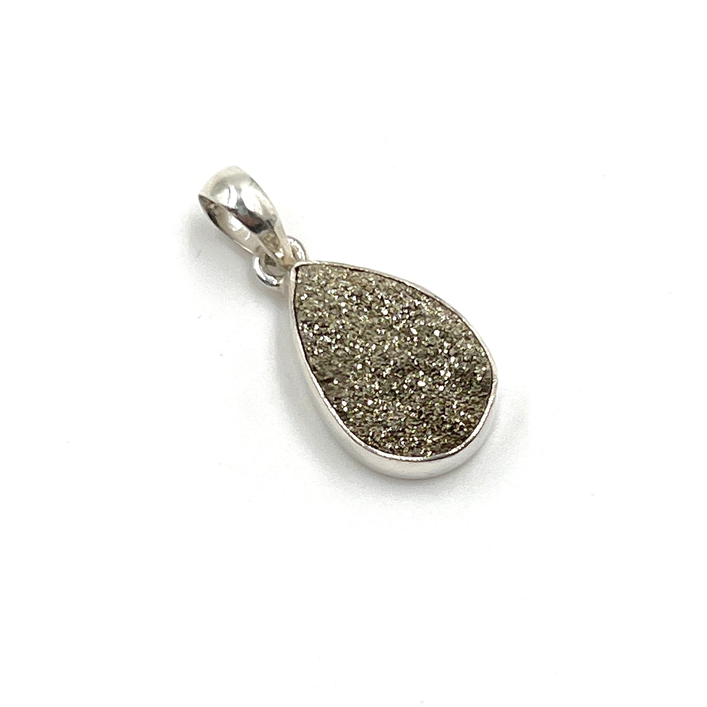 Spectro Pyrite Teardrop Pendants