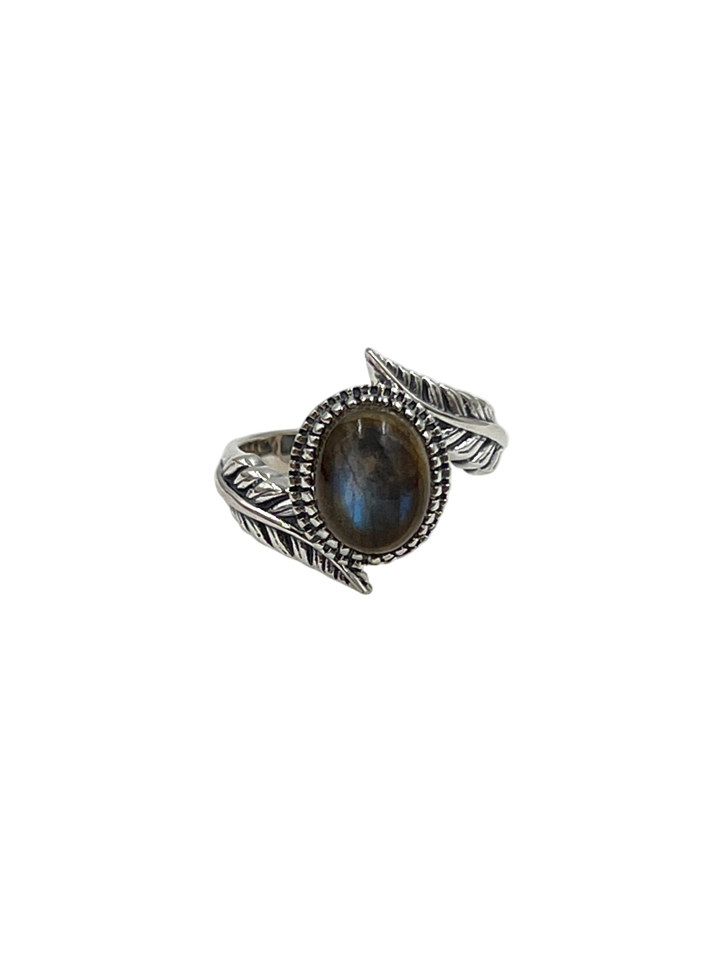 Leaf Wrap Labradorite Ring