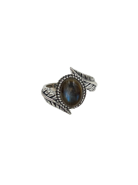 Leaf Wrap Labradorite Ring