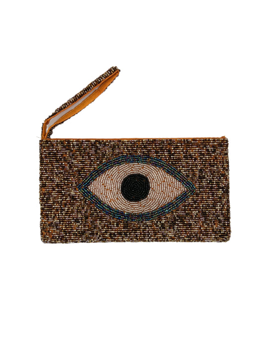 Beaded Evil Eye Purse